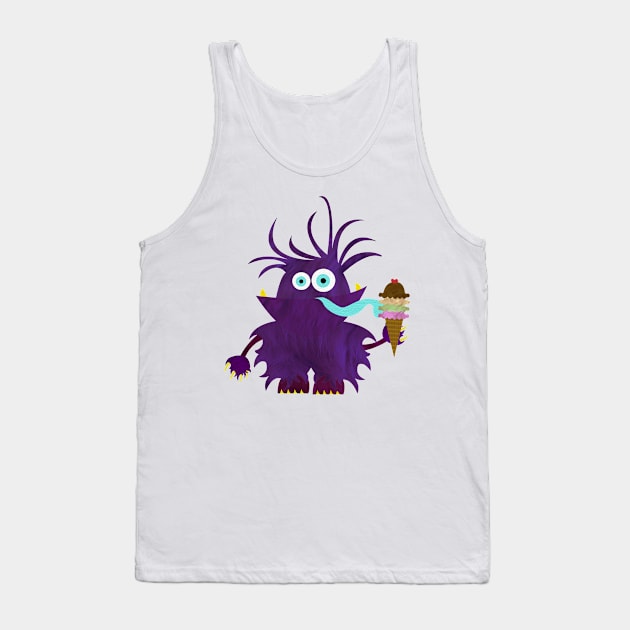 Monsters like ice cream too Tank Top by aleatory21